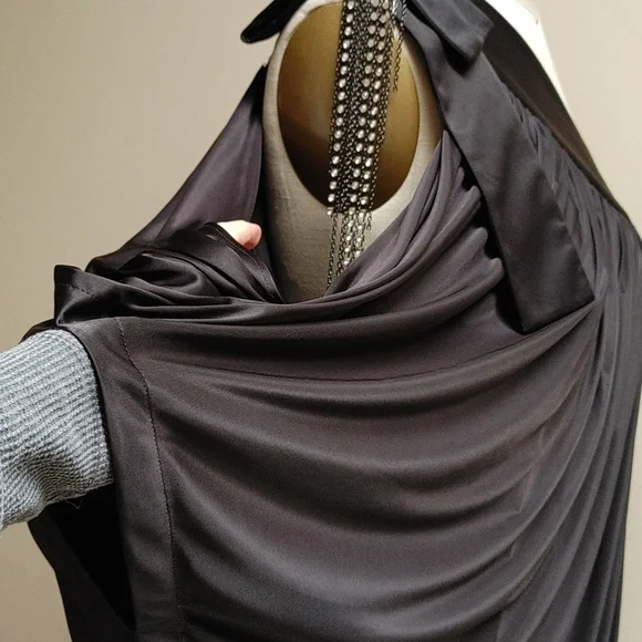 Robert Rodriguez Black One Shoulder Dress M - Picture 6 of 16